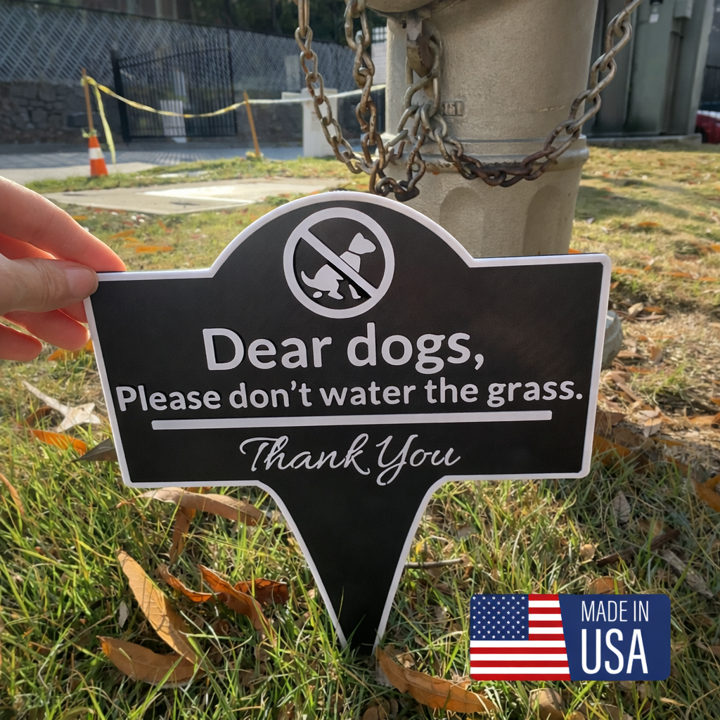 Pick Up After Your Dog Yard Sign