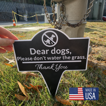 Pick Up After Your Dog Yard Sign