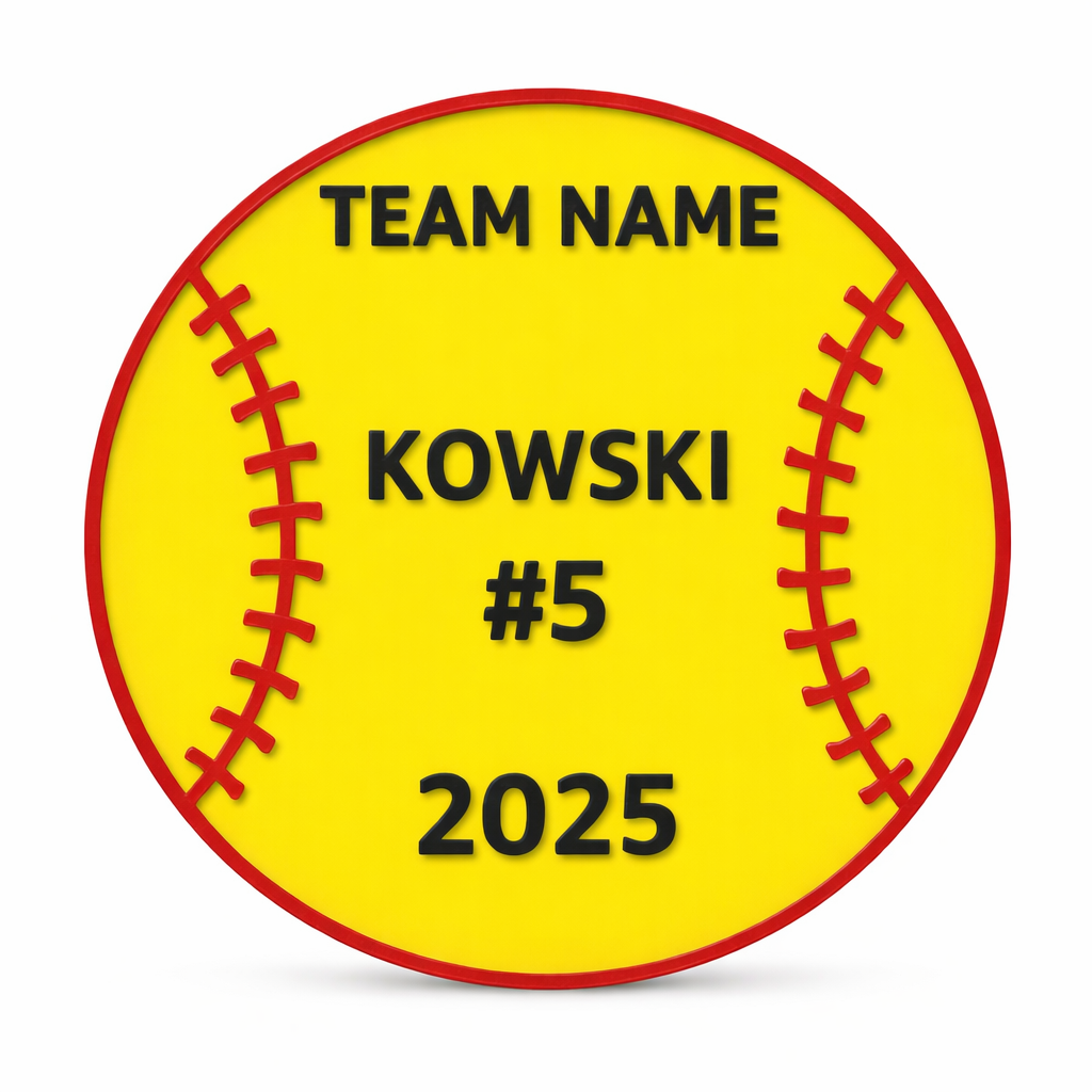 Personalized Softball Team Sign – Custom Decor