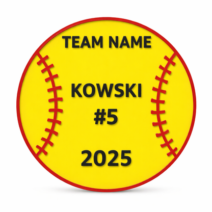 Personalized Softball Team Sign – Custom Decor