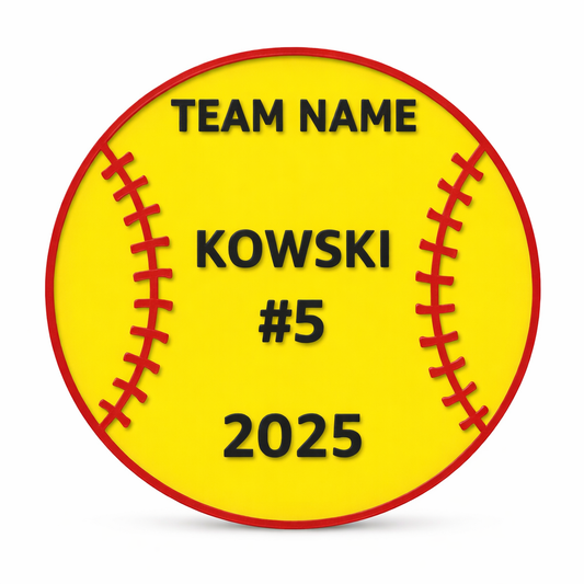 Personalized Softball Team Sign – Custom Decor