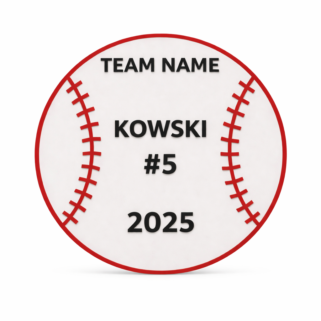 Personalized Baseball Name Sign