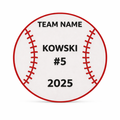 Personalized Baseball Name Sign
