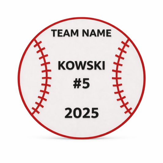 Personalized Baseball Name Sign