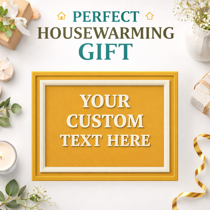Custom Text Plaque Sign – Raised 3D PETG Plaque