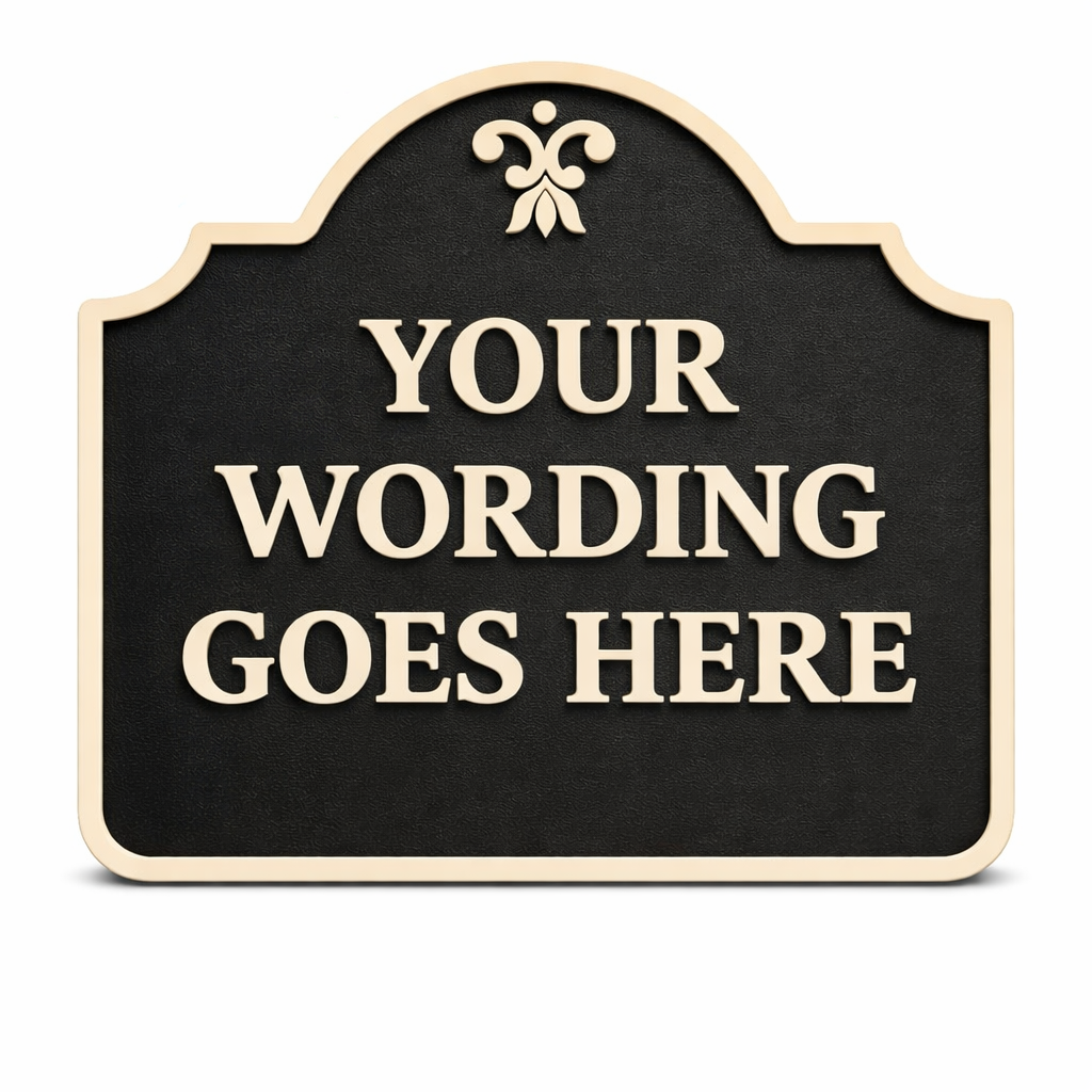 Custom Decorative Wall Sign – Personalized Text, Multiple Sizes, Colors & Mounting Options, Indoor/Outdoor, Made in USA
