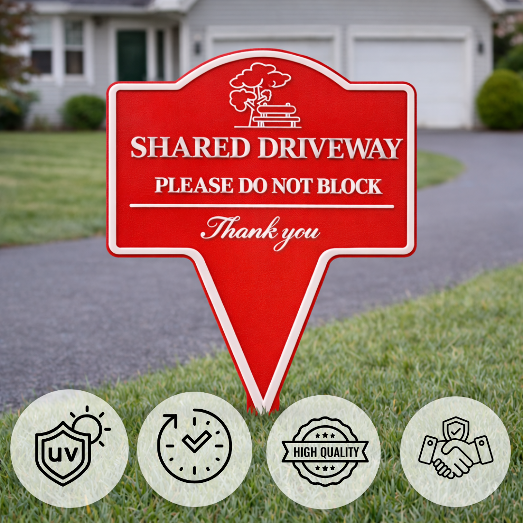 Neighborhood Reminder Yard Sign – Custom Text