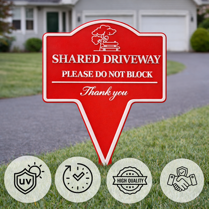 Neighborhood Reminder Yard Sign – Custom Text
