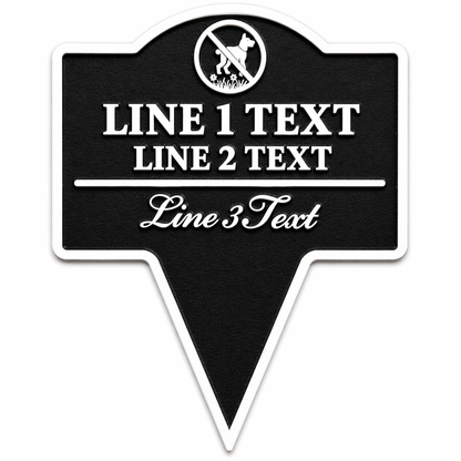 Custom Yard Stake Sign, Personalized Outdoor Lawn Sign, Custom Garden Warning Sign, Pet Lawn Sign, Easy Install Stake Sign