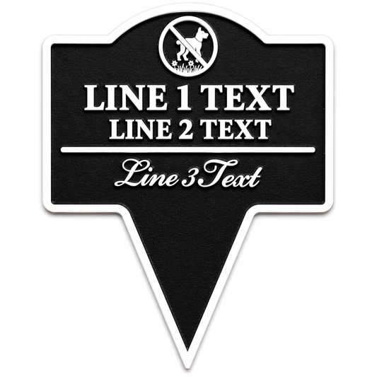 Custom Yard Stake Sign, Personalized Outdoor Lawn Sign, Custom Garden Warning Sign, Pet Lawn Sign, Easy Install Stake Sign