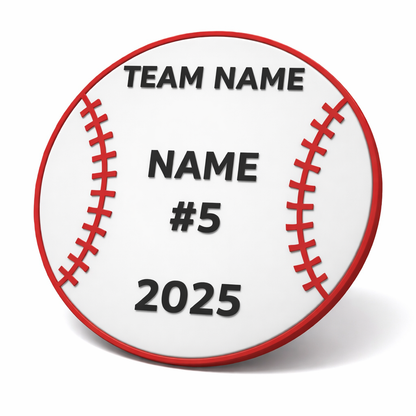 Personalized Baseball Name Sign