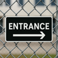 Entrance Right Arrow or Left Arrow –11"x5", Easy Install, All-Surface Mount, Non-Rusting PETG, For Offices, Businesses, or Facilities