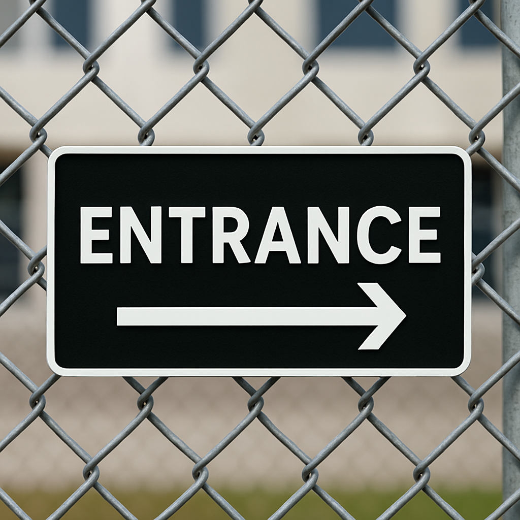 Entrance Right Arrow or Left Arrow –11"x5", Easy Install, All-Surface Mount, Non-Rusting PETG, For Offices, Businesses, or Facilities