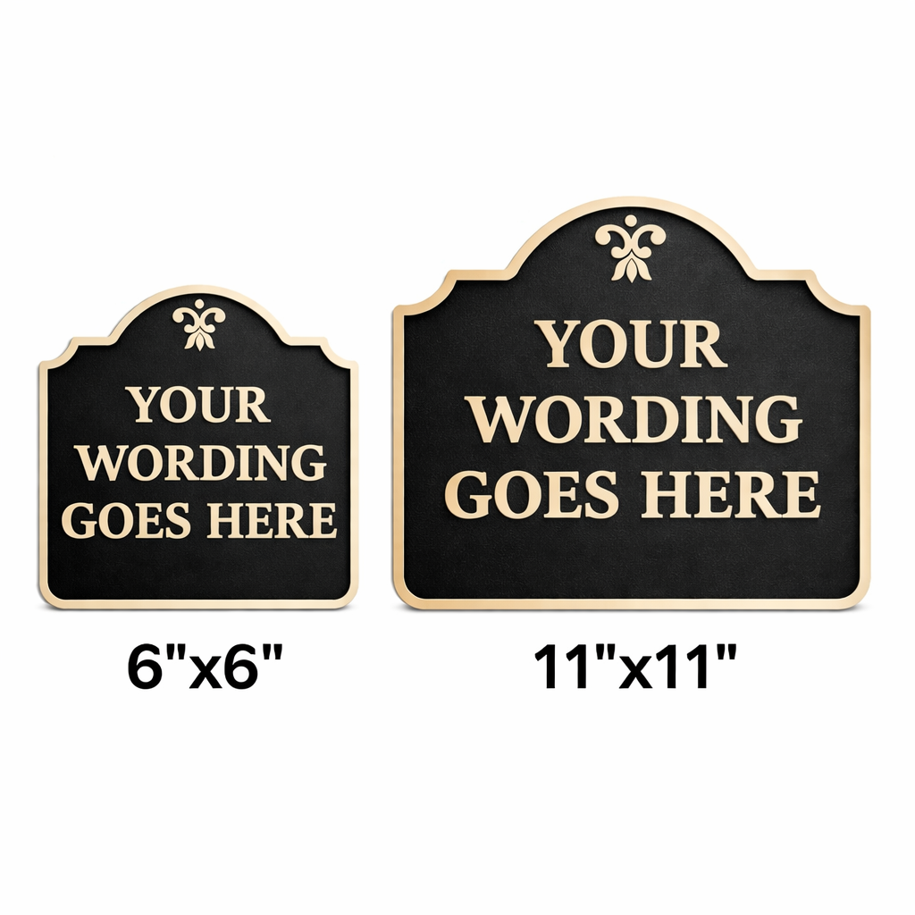Custom Decorative Wall Sign – Personalized Text, Multiple Sizes, Colors & Mounting Options, Indoor/Outdoor, Made in USA