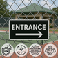 Entrance Right Arrow or Left Arrow –11"x5", Easy Install, All-Surface Mount, Non-Rusting PETG, For Offices, Businesses, or Facilities