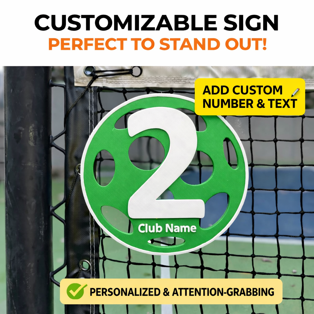 Custom Pickleball Court Number Marker