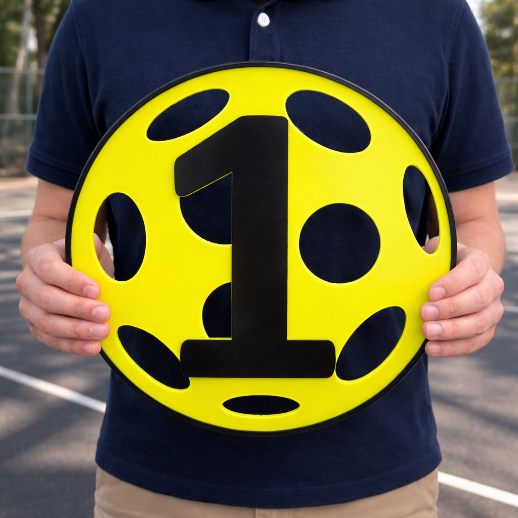 Pickleball Court Number Marker