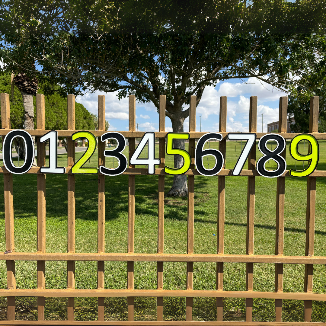 Address Numbers, Twist Connect, Fence, Gates, Personalized Home Address, Numbers, Address Sign, Housewarming Gift, 3D PETG, 10'', 7'', & 5''