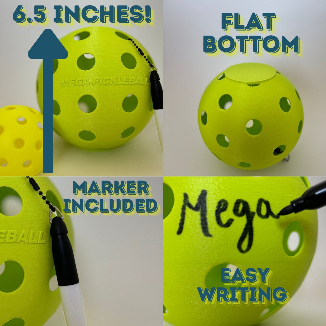 MEGA Pickleball Display Ball – Autograph Keepsake