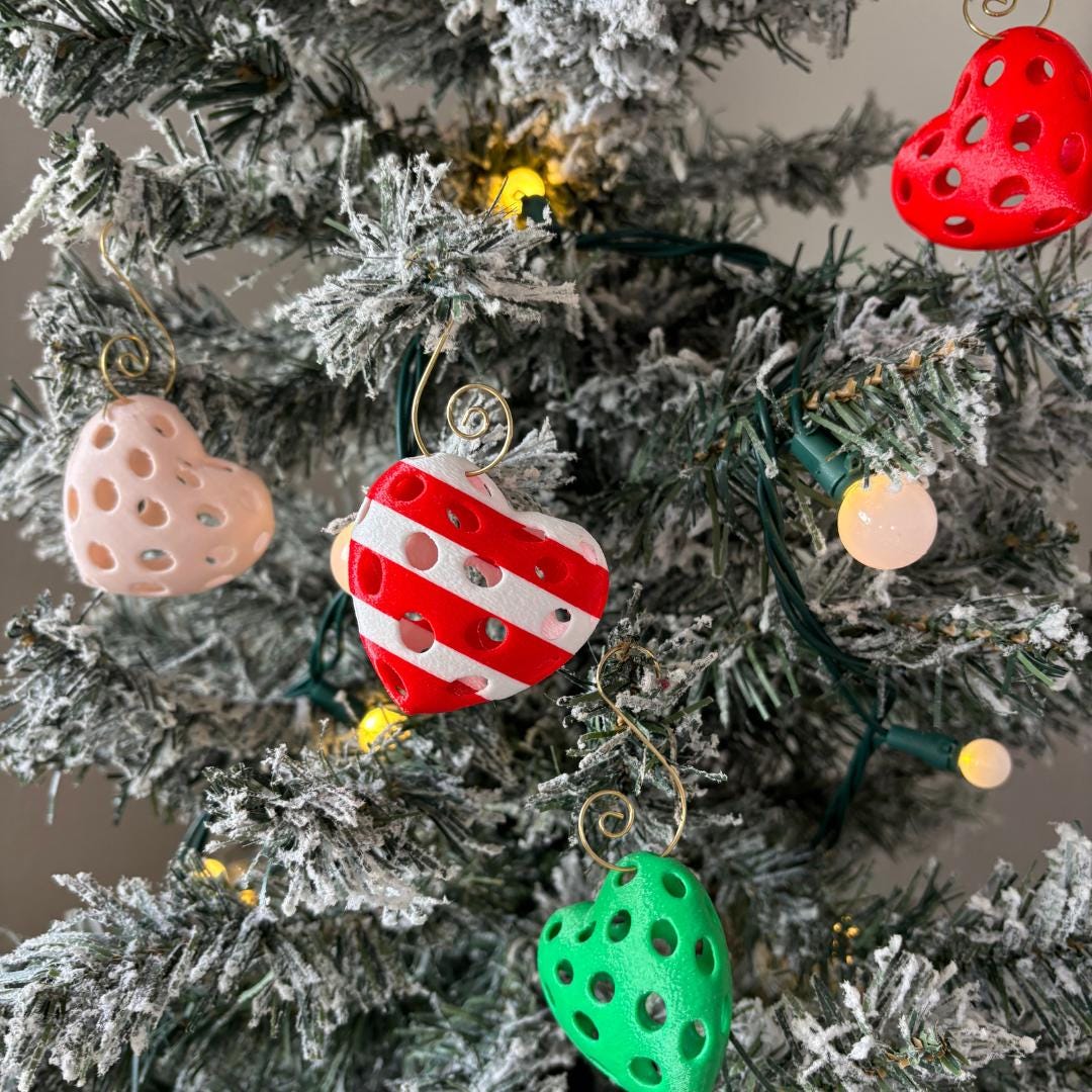 Mini Pickle-Hearts Ornaments