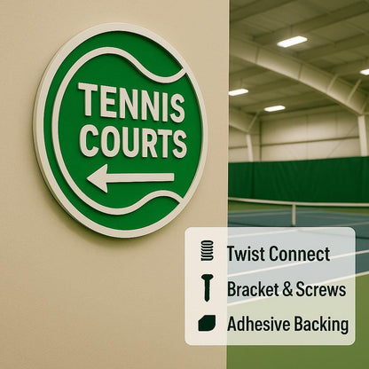 Tennis Court Arrow Sign – Left or Right