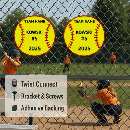 Personalized Softball Team Sign – Custom Decor