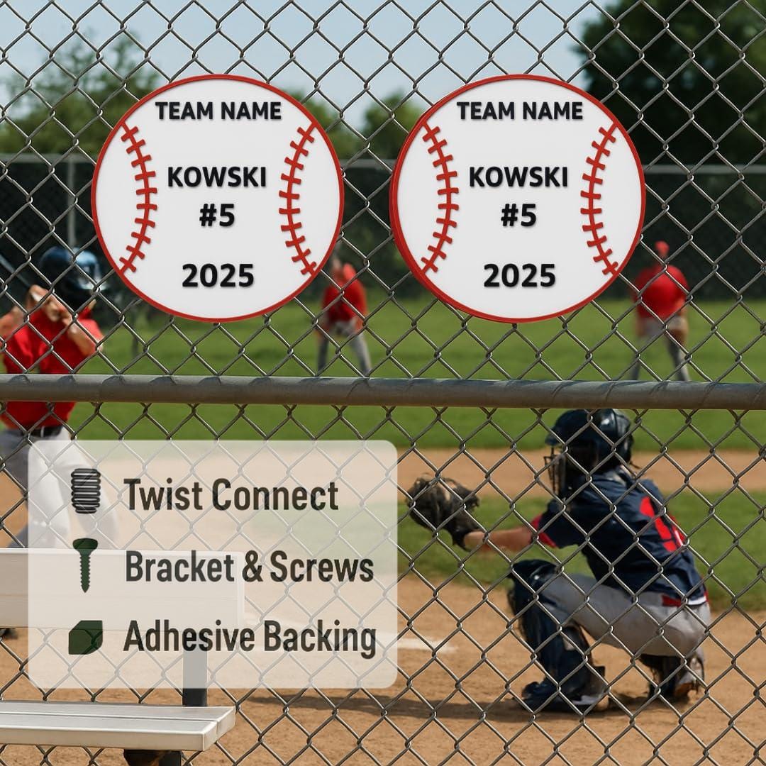 Personalized Baseball Name Sign