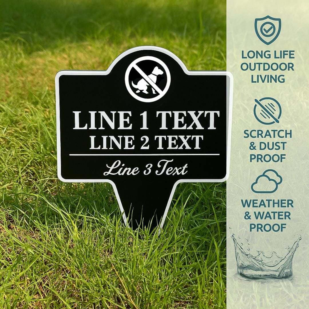 Pick Up After Your Dog Yard Sign