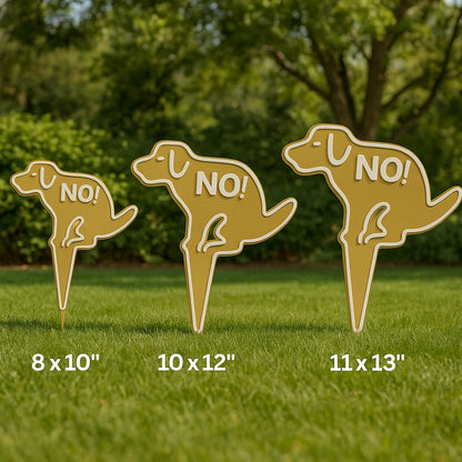 No Pooping Dog Yard Sign – Lawn Warning