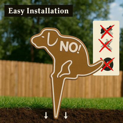 No Pooping Dog Yard Sign – Lawn Warning