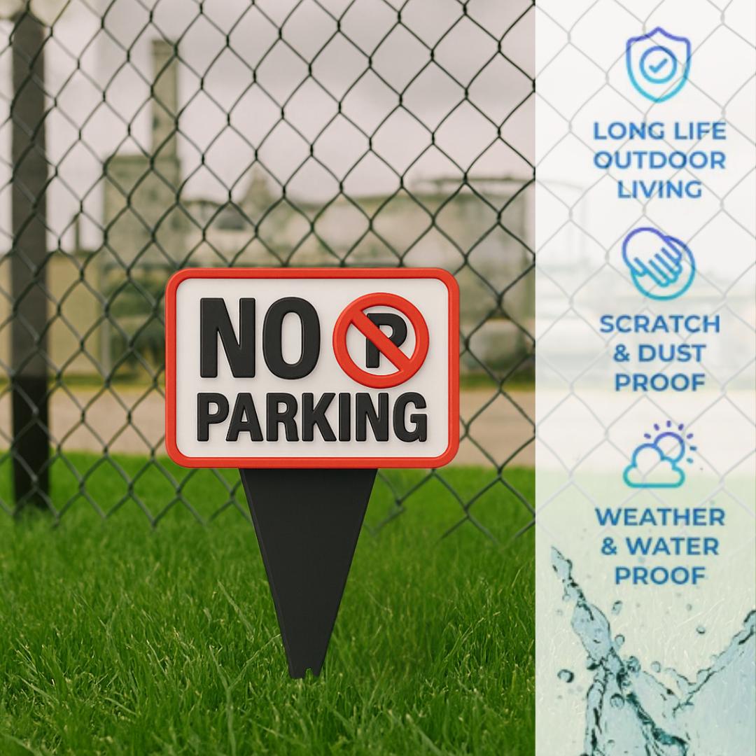 No Parking Yard Sign – Outdoor Driveway Warning