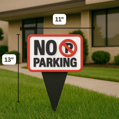 No Parking Yard Sign – Outdoor Driveway Warning