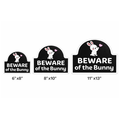 Beware of the Bunny Sign – Cute Rabbit Decor