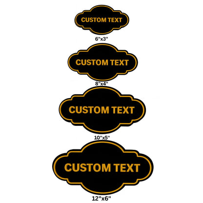 Custom Text Sign – Decorative Name Plaque
