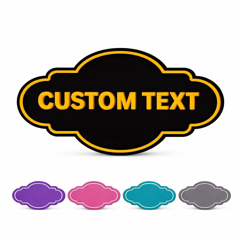 Custom Text Sign – Decorative Name Plaque