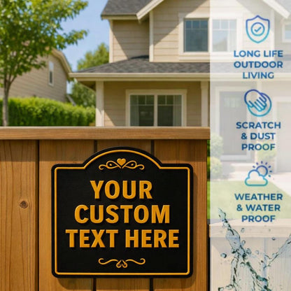 Custom Text Sign – Personalized Indoor/Outdoor Decor