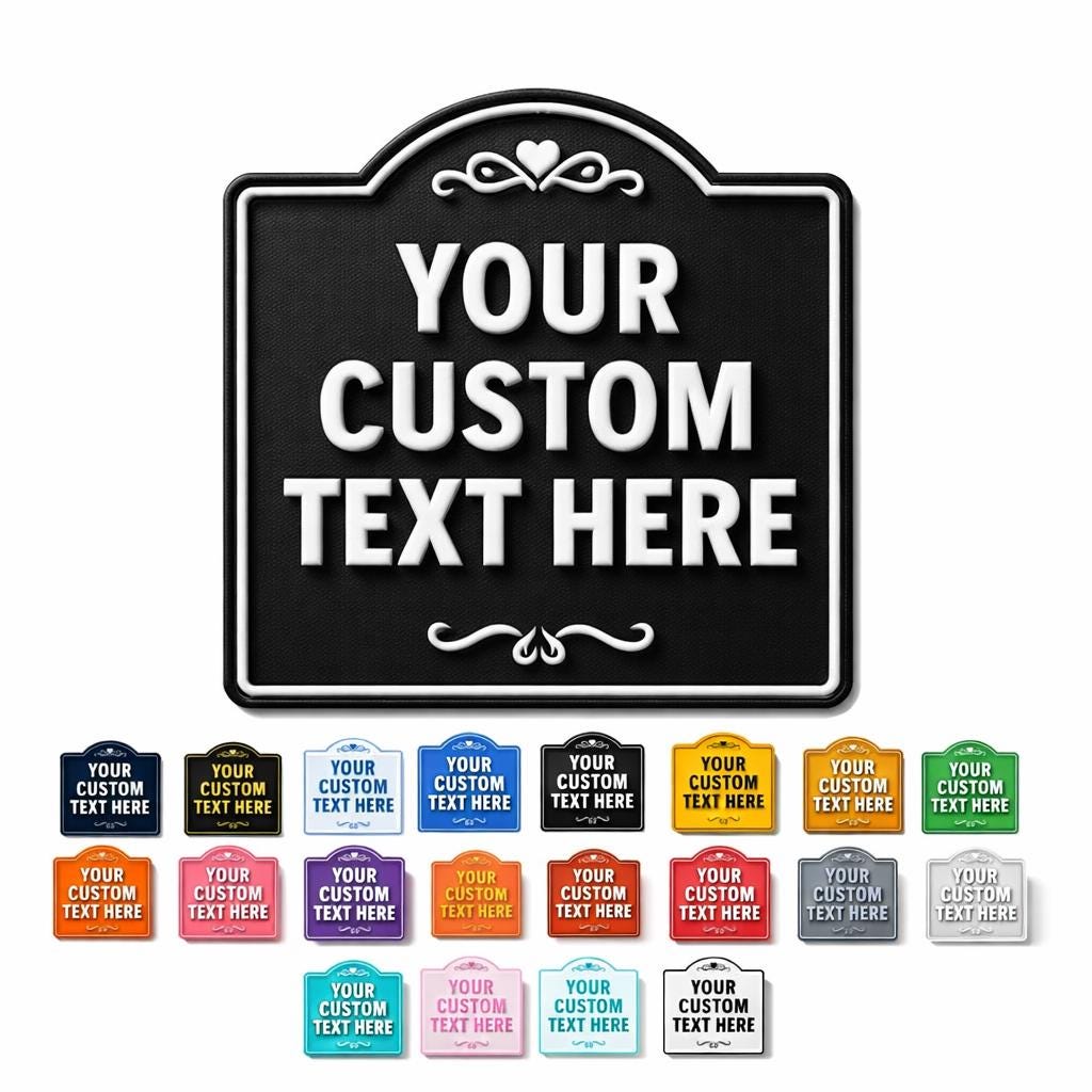 Custom Text Sign – Personalized Indoor/Outdoor Decor