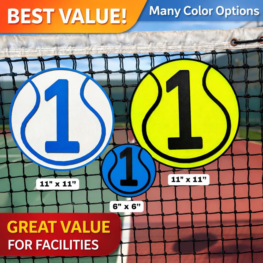Tennis Court Number Marker- Facility or Club