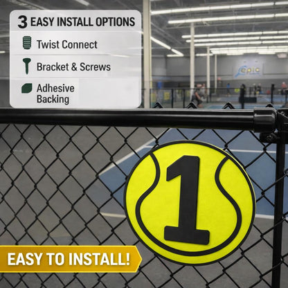 Tennis Court Number Marker- Facility or Club
