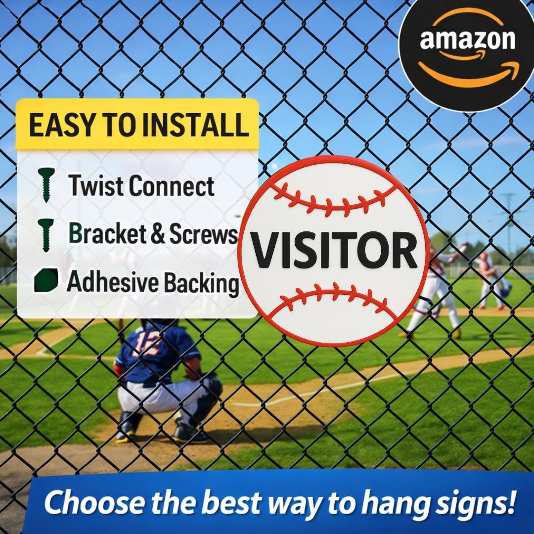 Baseball Home/Visitor Dugout Sign