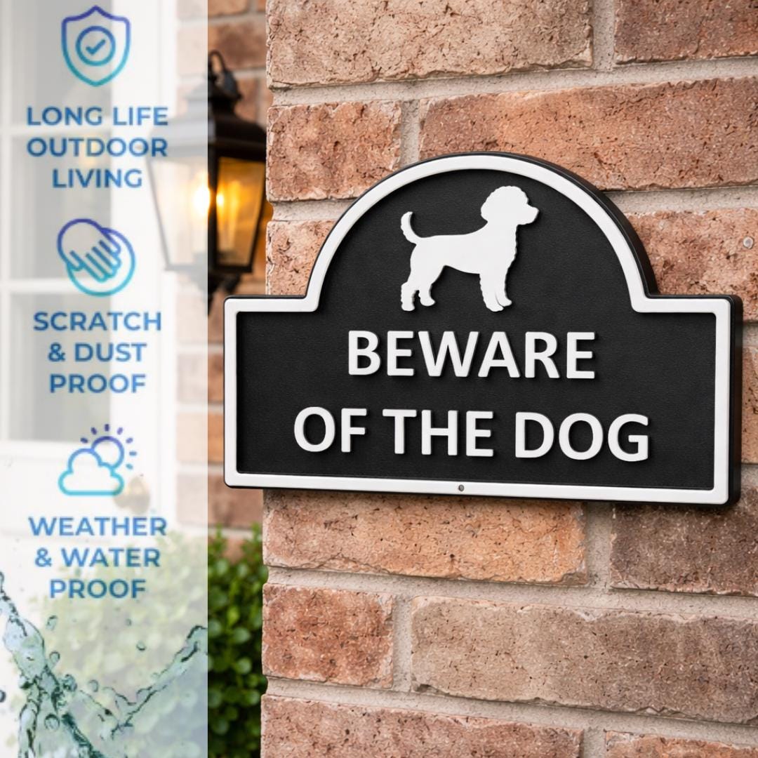 Beware of Dog Yard Sign – Outdoor Warning