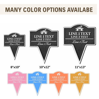 Custom HOA Yard Stake Sign – Personalized Message