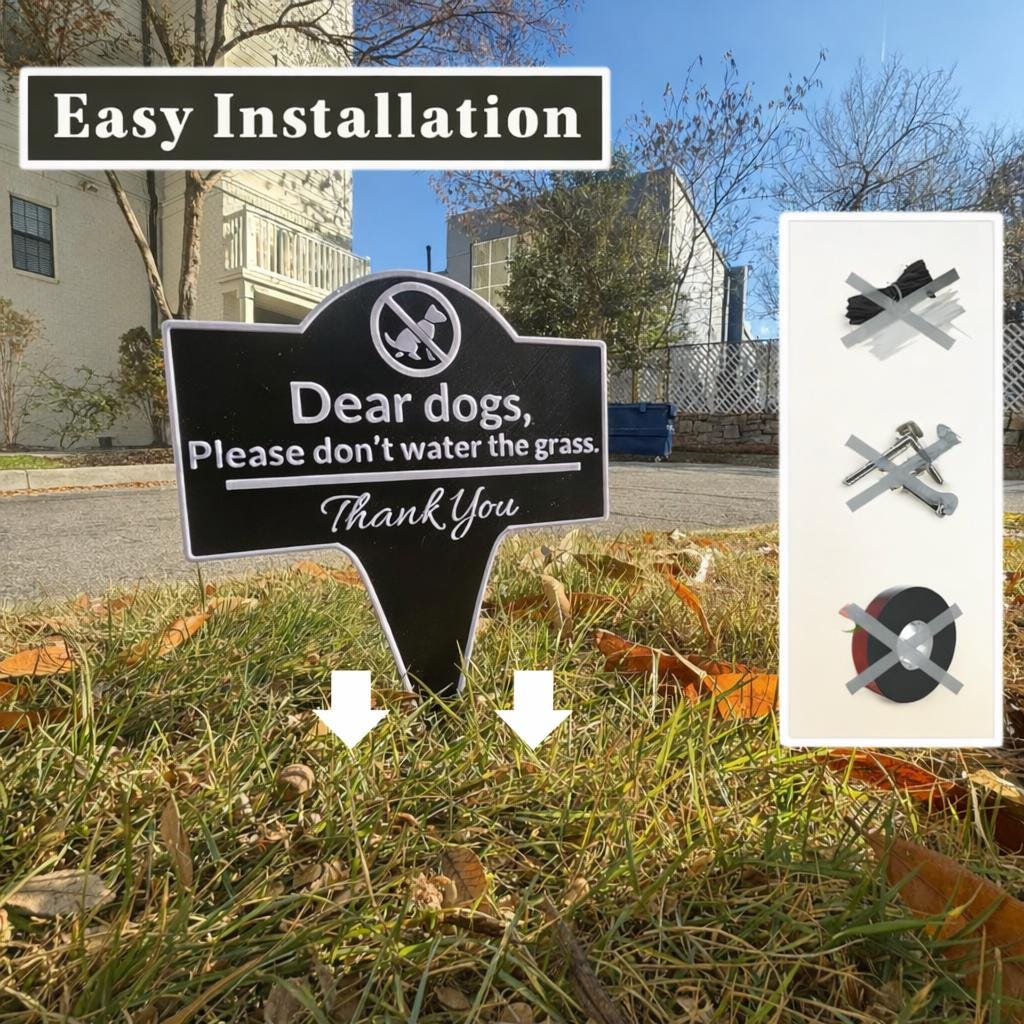 Pick Up After Your Dog Yard Sign