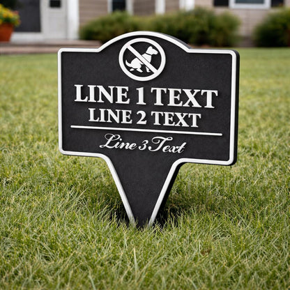 Pick Up After Your Dog Yard Sign