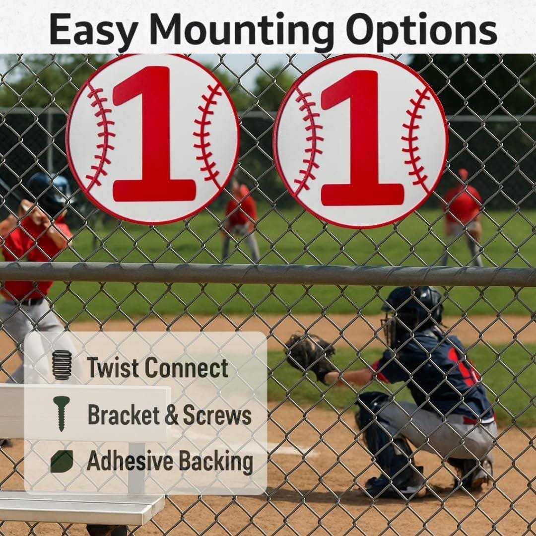 Baseball Field Number Sign – Dugout or Fence