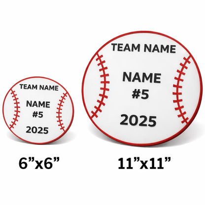 Personalized Baseball Name Sign