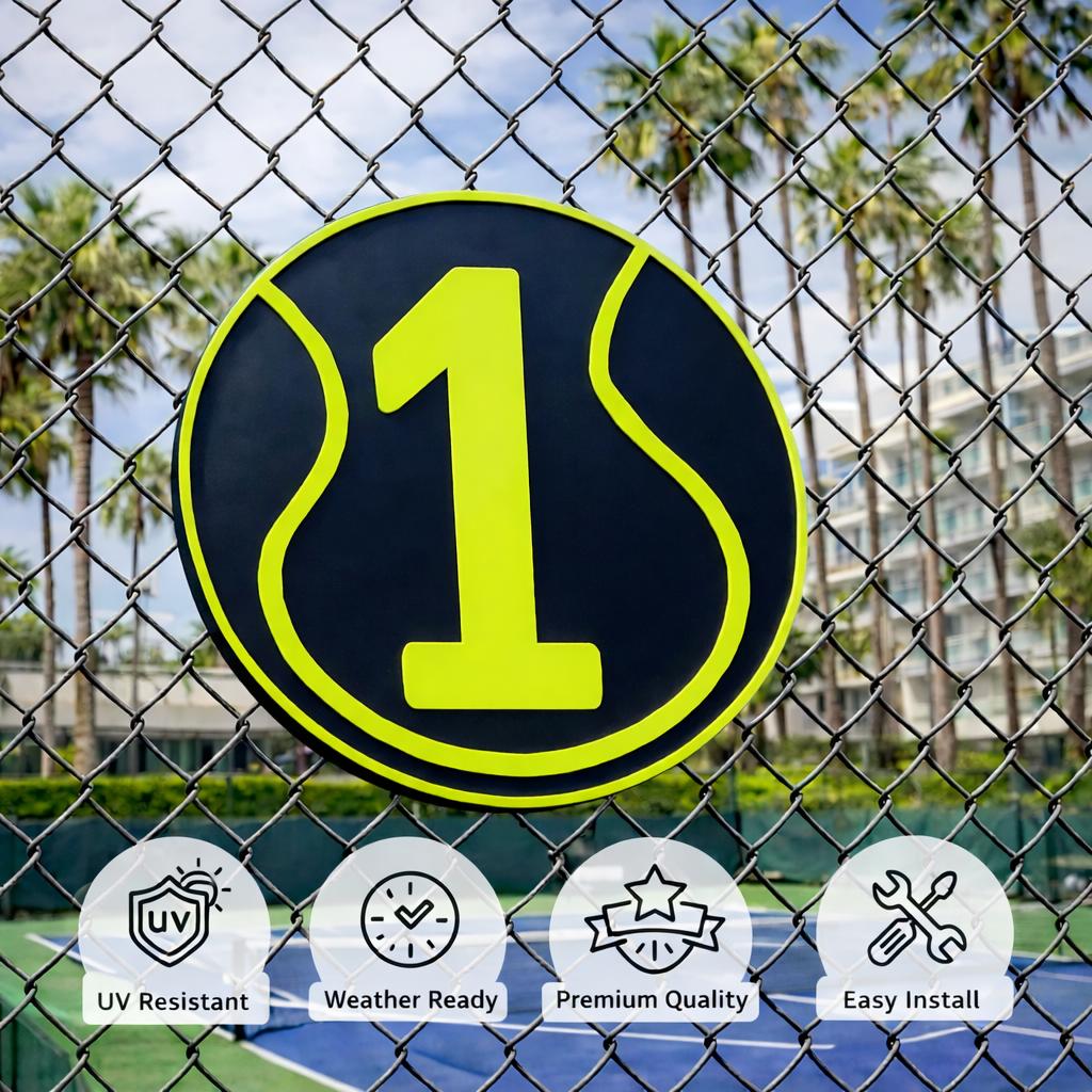 Tennis Court Number Marker- Facility or Club