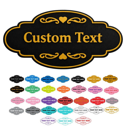 Custom Text - Personalized Name Plate - Business Sign - Door - Wall Decor