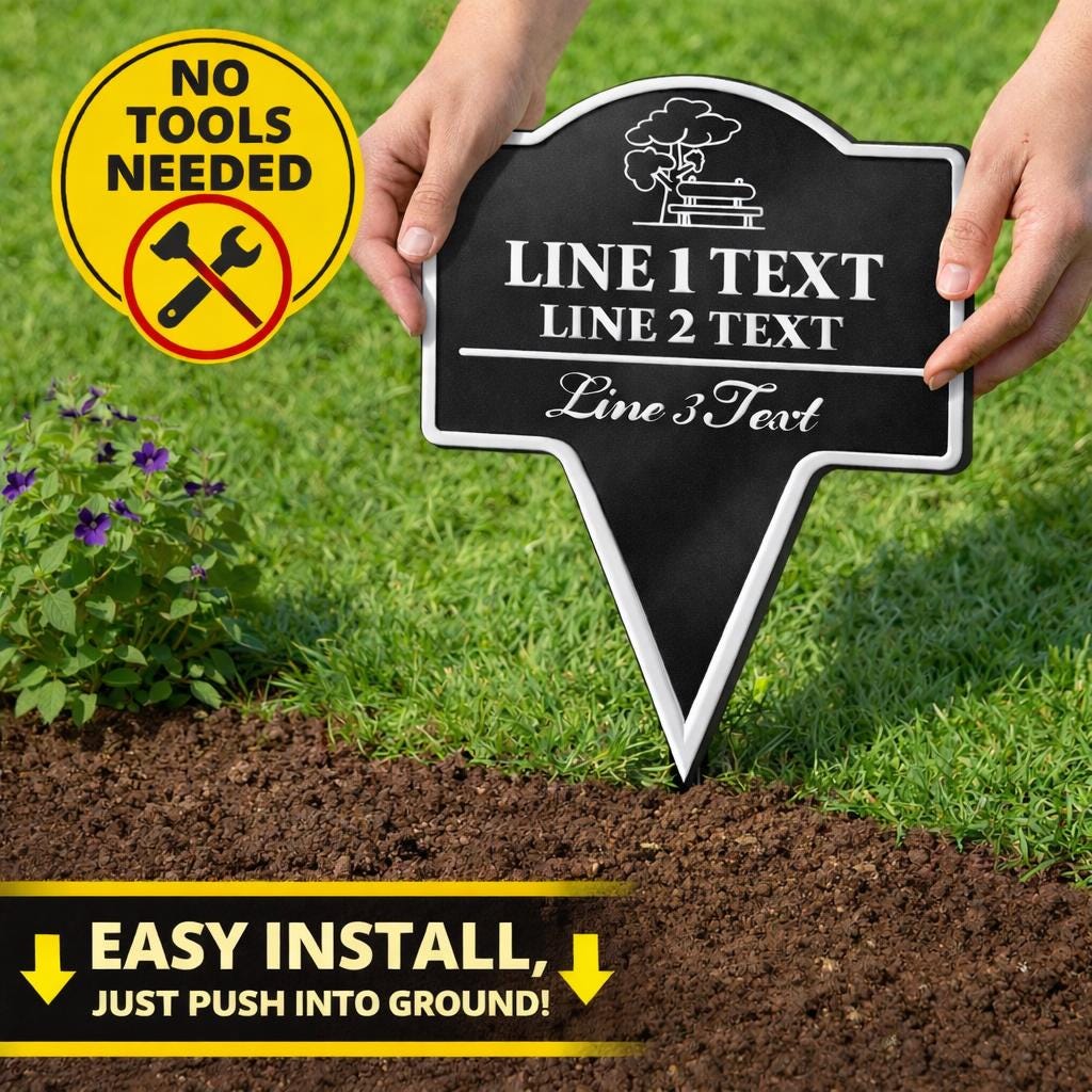 Neighborhood Reminder Yard Sign – Custom Text
