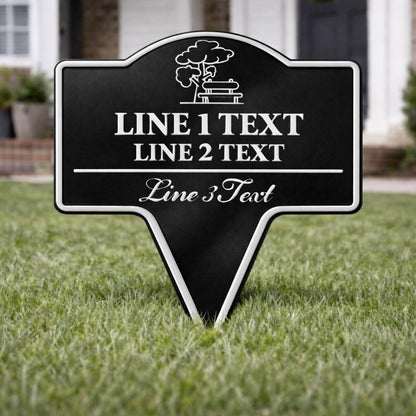 Neighborhood Reminder Yard Sign – Custom Text